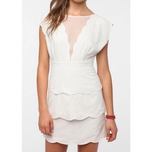 Urban Outfitters Scallop Peplum Dress